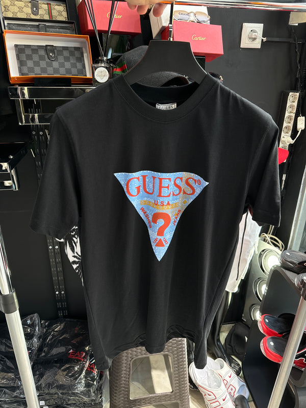 GUESS - T-Shirt - Black/USA