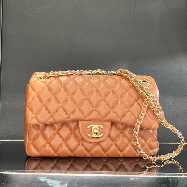 Chanel Flap Bag Classic Καφέ